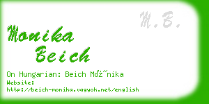 monika beich business card